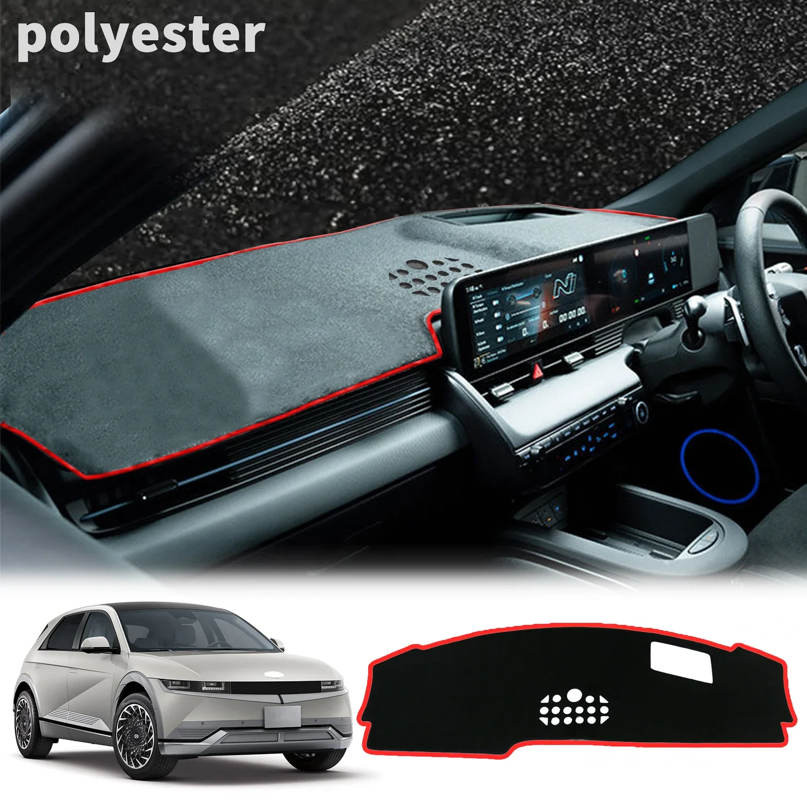 

For Hyundai IONIQ 5 2022 2023 2024 2025 N-line Car Dashmat Dashboard Cover Pad Accessories DashMat Sunshade Protective Carpet