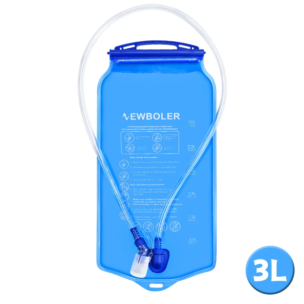 NEWBOLER Sport-Wasserblase, Trinkrucksack, Aufbewahrungstasche, BPA-frei, tragbar, lebensmittelecht, zum Trinken im Freien, Camping, Wasserbeutel – Detail 17