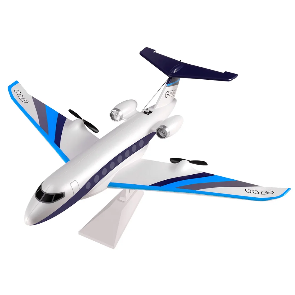 9IMOD RC Glider Plane 2.4GHz RC Private Jet EPP Foam Dual Motor Gyro Stabilization Hand Throw Ground Takeoff 20Min Flight