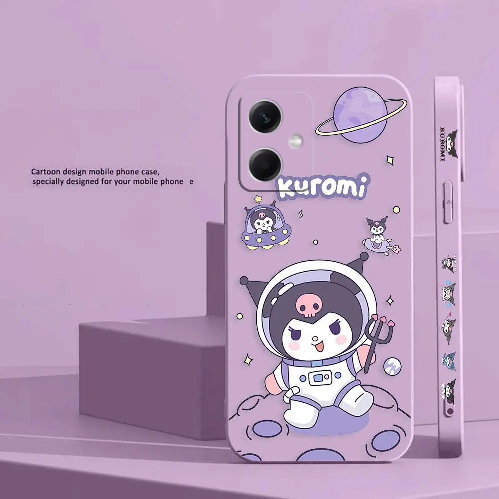 Cartoon Cute K-Kuromi Cat Phone Case For Redmi Note 12 11 11T 11R 11E 11S 10 9 9S 8 7 7S PRO PLUS 4G 5G Case Fundas Shell Capa