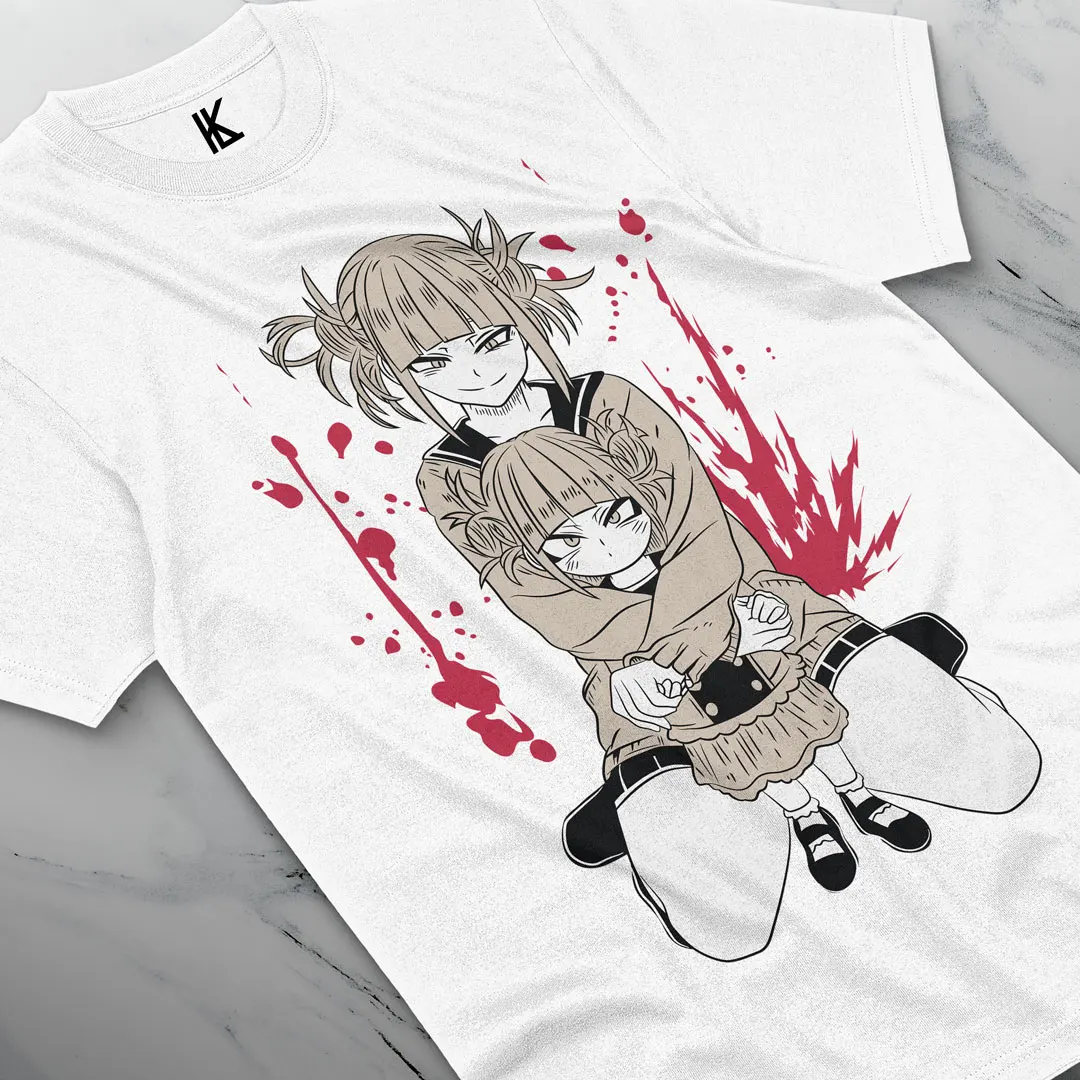 Himiko Toga T-Shirt  Hero  Izuku Midoriya Girl Kawaii Shirt All Size cotton