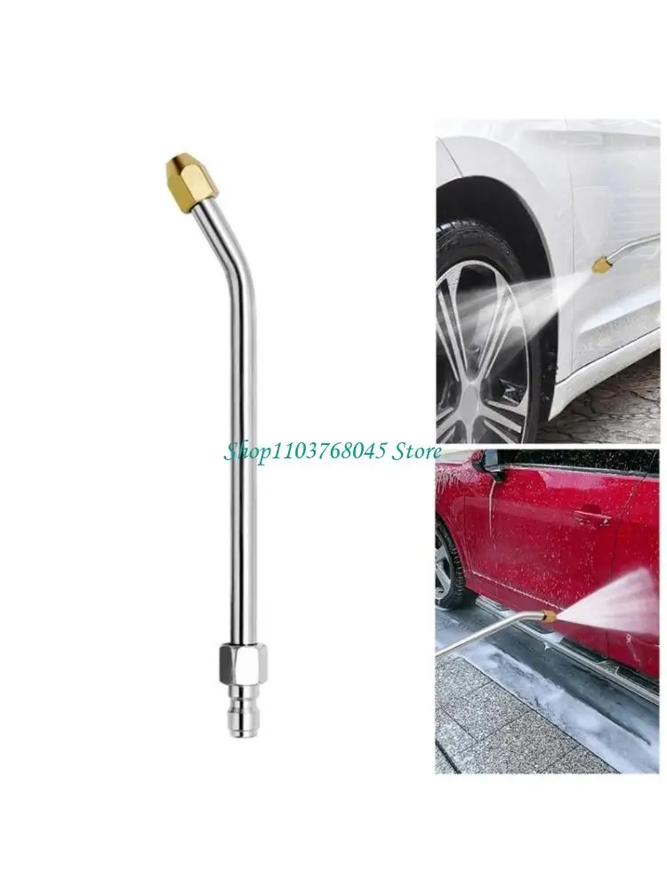 

R53F StainlessSteel Wand Lances Car Washer Metal Rod Elbow Nozzles for Pressure Washer