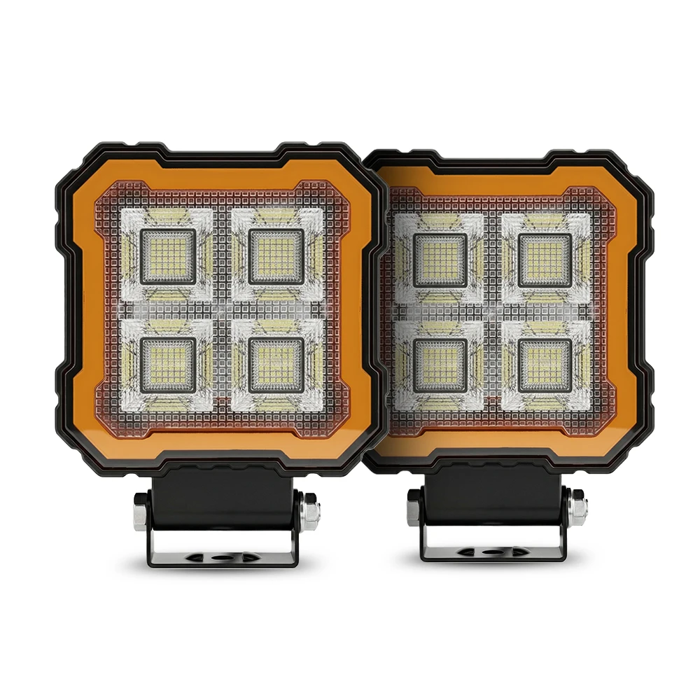 

LED Work Light Cube Pod Waterproof Flood Beam Super Bright for Truck Tractor Jeep ATV Outdoor Lighting
