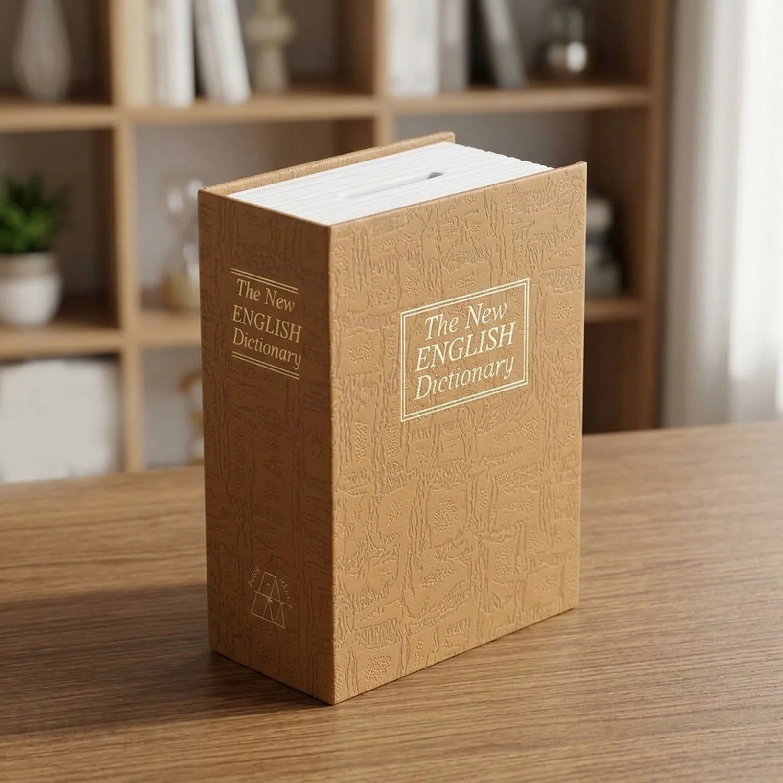 1Pc Secret Book Safe Box With Combination Lock For Cash Jewelry Keys Discreet Storage Container Decor For Home Office