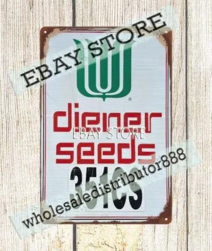Diener hybrids seed corn farm metal tin sign house and home decorating
