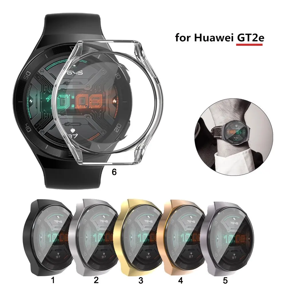 Para Huawei Wacth GT2e funda protectora de pantalla TPU accesorios de cubierta de parachoques suave