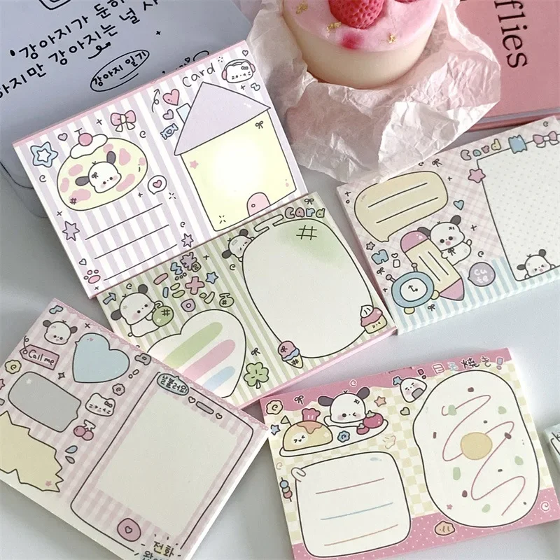 Cute Puppy Simple Note Pad Ins Style Tearable Girl Student Notes High-looking Decorative Note Paper