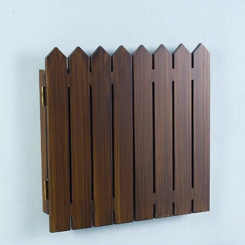 

No Drill Fuse Box Cover Farmhouse Fence Design Electrical Cabinet Decor Creative Circuit Breaker Concealment Art for Walls