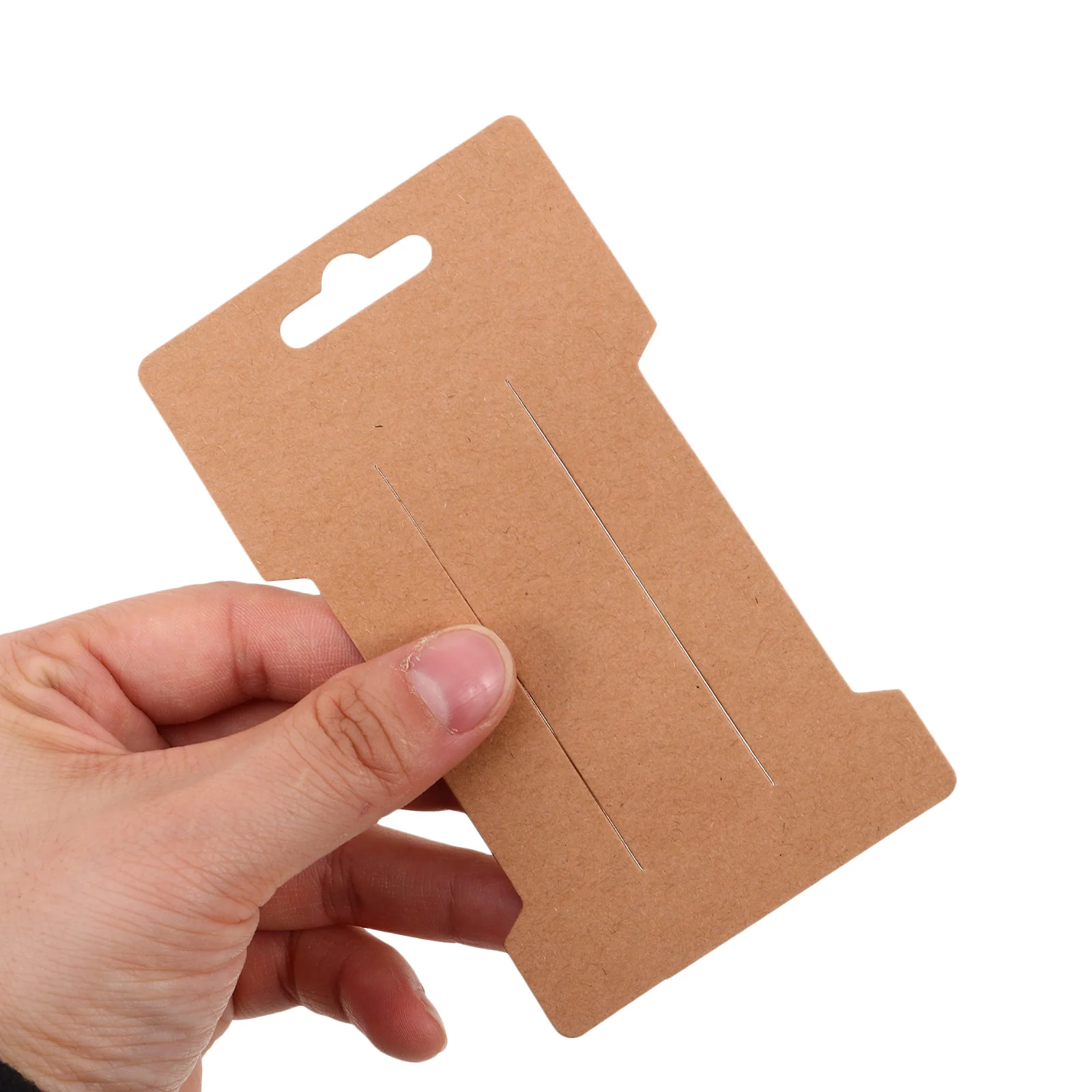 100 قطعة كرافت ورقة مشبك شعر بطاقات عرض حامل ل الانحناء المشابك دبوس الشعر المنظم المحمولة ملحق التعبئة والتغليف بطاقة