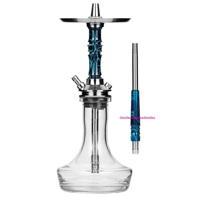 

Pro Hookah Set 304 Stainless Steel Single Tube Tsar Hookah Shisha Set with Glass Bottle