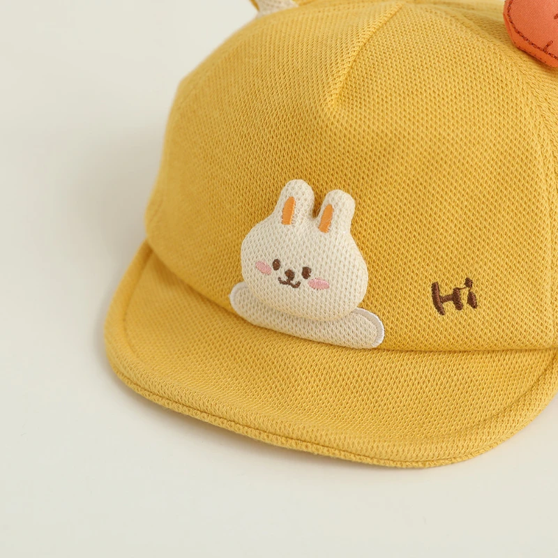 4 Colors Spring Infant Cute Rabit Baseball Cap Toddlers Sun Protection Baby Hat Girls Fashion Peaked Caps 6-18M