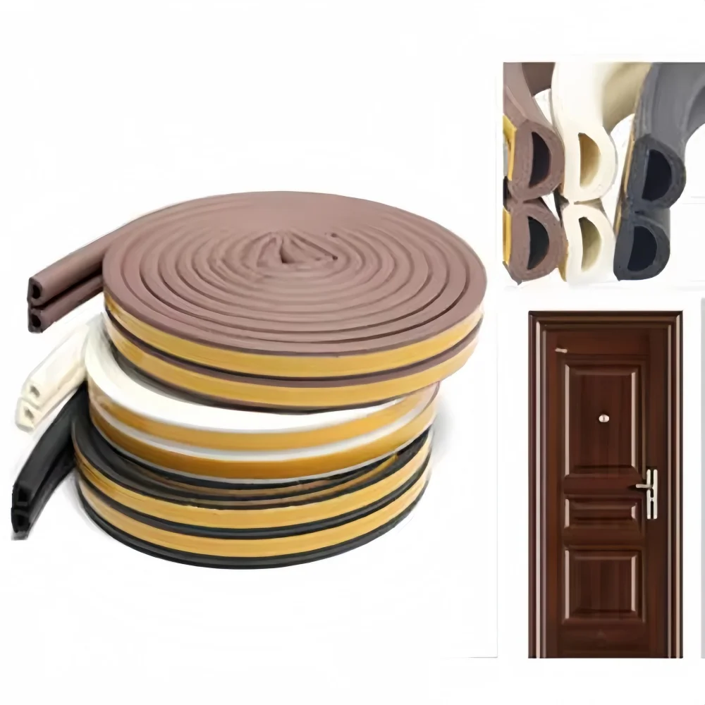1 قطعة 10 متر/393.70in 9mmX6mm ذاتية اللصق الباب والنافذة شرائط عزل المضادة للتصادم شرائط العزل مكافحة سرقة الباب