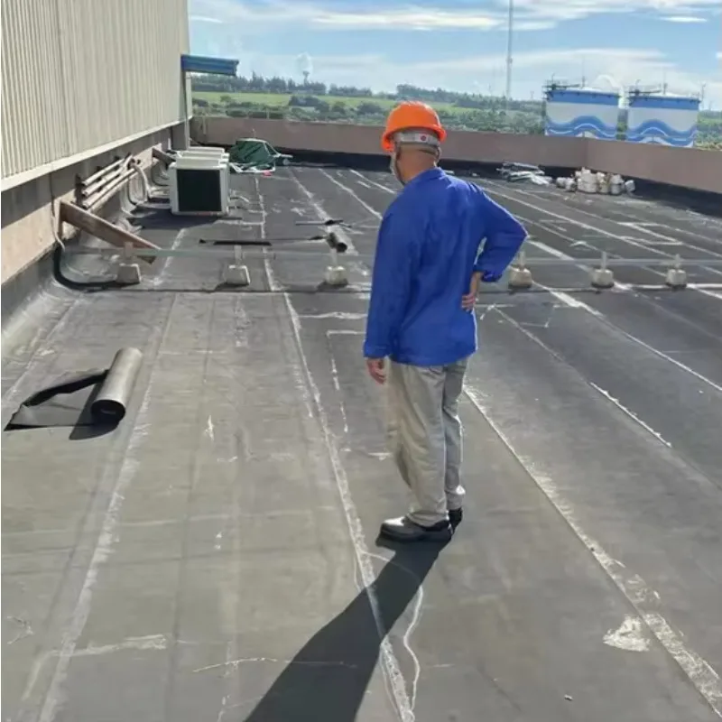 Engineered High Quality Synthetic Roofing Underlayment 2mm Rubber EPDM Membrane-10x10 cm sample