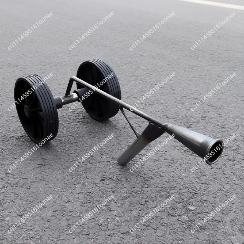 Garden Weeding Tools Carbon Steel Forged Metal Agricultural Soil Digging Hoe 2 Wheels 3 in 1 Hand Plough