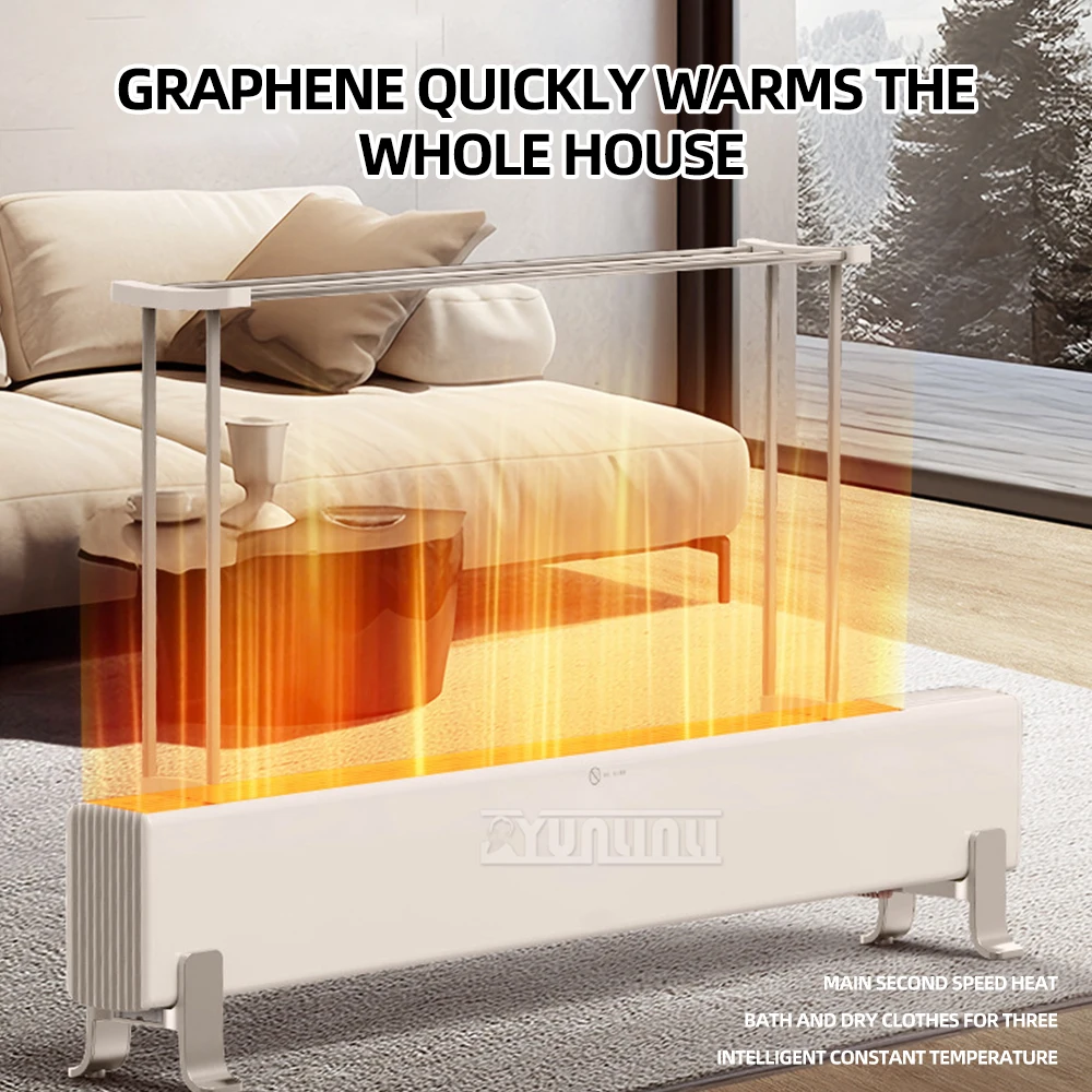 توفير الطاقة اللوح سخان كهربائي الحرارة السريعة 2200 واط سخان محمول للمنزل والمكتب غرفة القدم دفئا #2