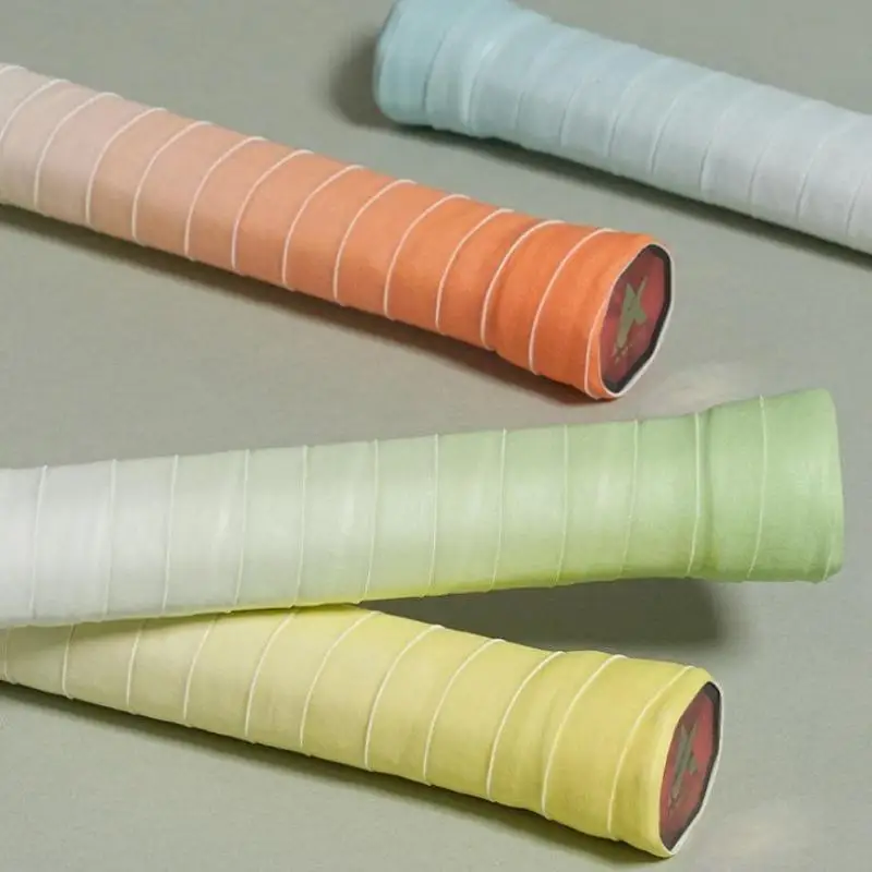6 Stück Gradient Anti-Rutsch-Badmintonschläger-Griffband, schweißresistentes Overgrip-Band für den Tenniseinsatz – Detail 7