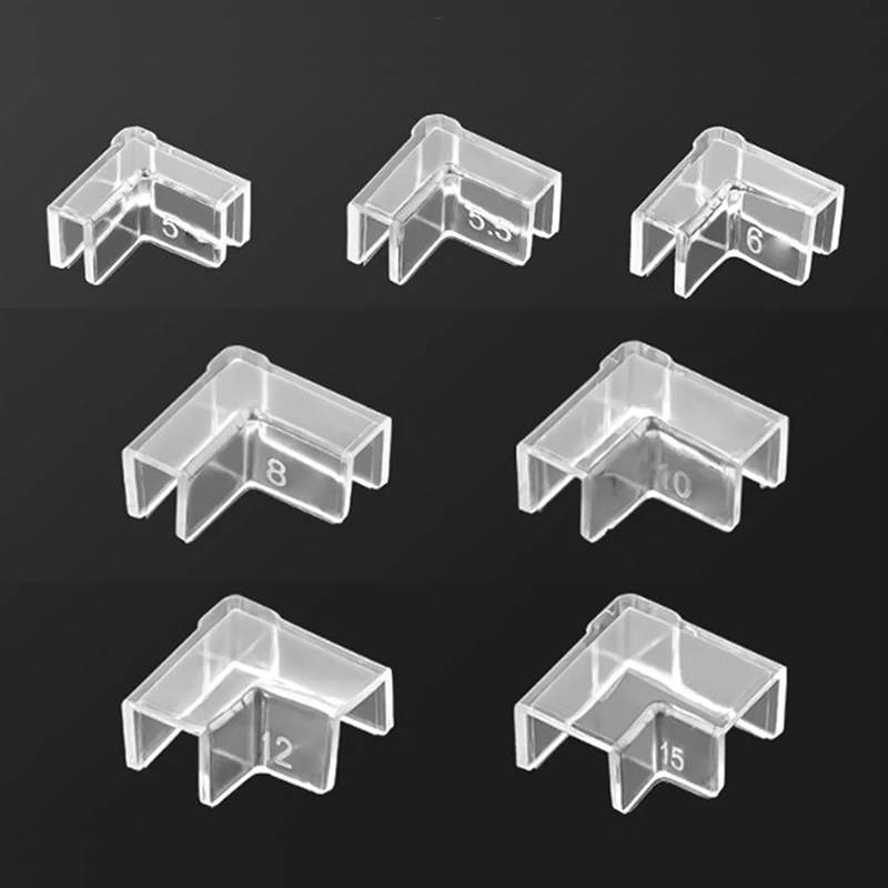 4pcs/set Silicone Transparent Anti-collision Fish Tank Corner Protector Adhesive Free Protective Cover Aquarium Accessories