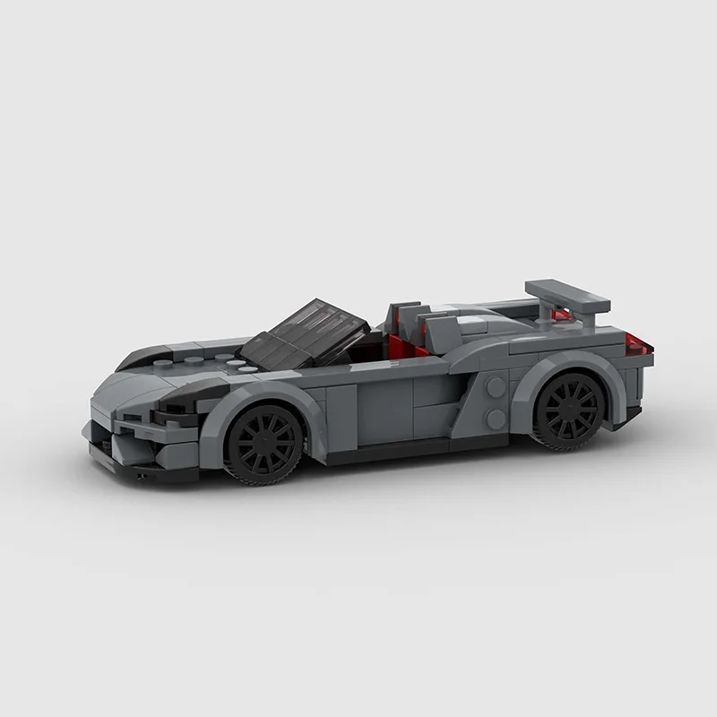 

MOC Grey Sports Cars Building Blocks Bricks DIY Sets Gifts Toys For Boys & Girls & Adults 177PCS