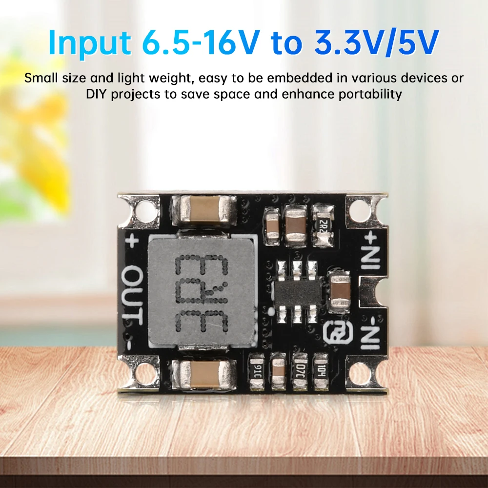 DC-DC Buck Step-down Power Supply Module 6.5-16V to 3.3V/5V DC Voltage Regulator PCB Board Power Buck Module Converter