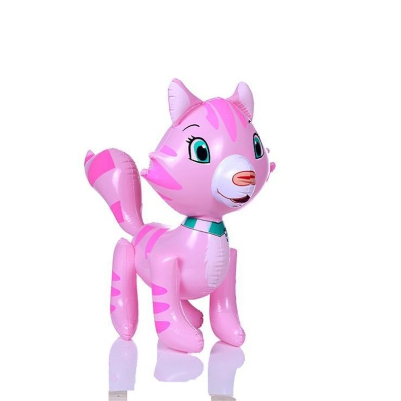 Children\'s Inflatable Toys Stall Toys PVC Leather Balloon Water Toys Dinosaur Tiger Pig Cat Rabbit 1PC