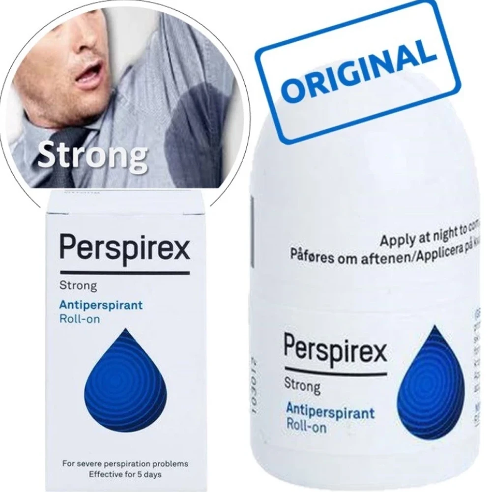 Perspirex Antiperspi Roll on productos líquidos fuertes y cómodos a prueba de sudor loción antisudor cuidado de la piel fresco de las axilas inodoro