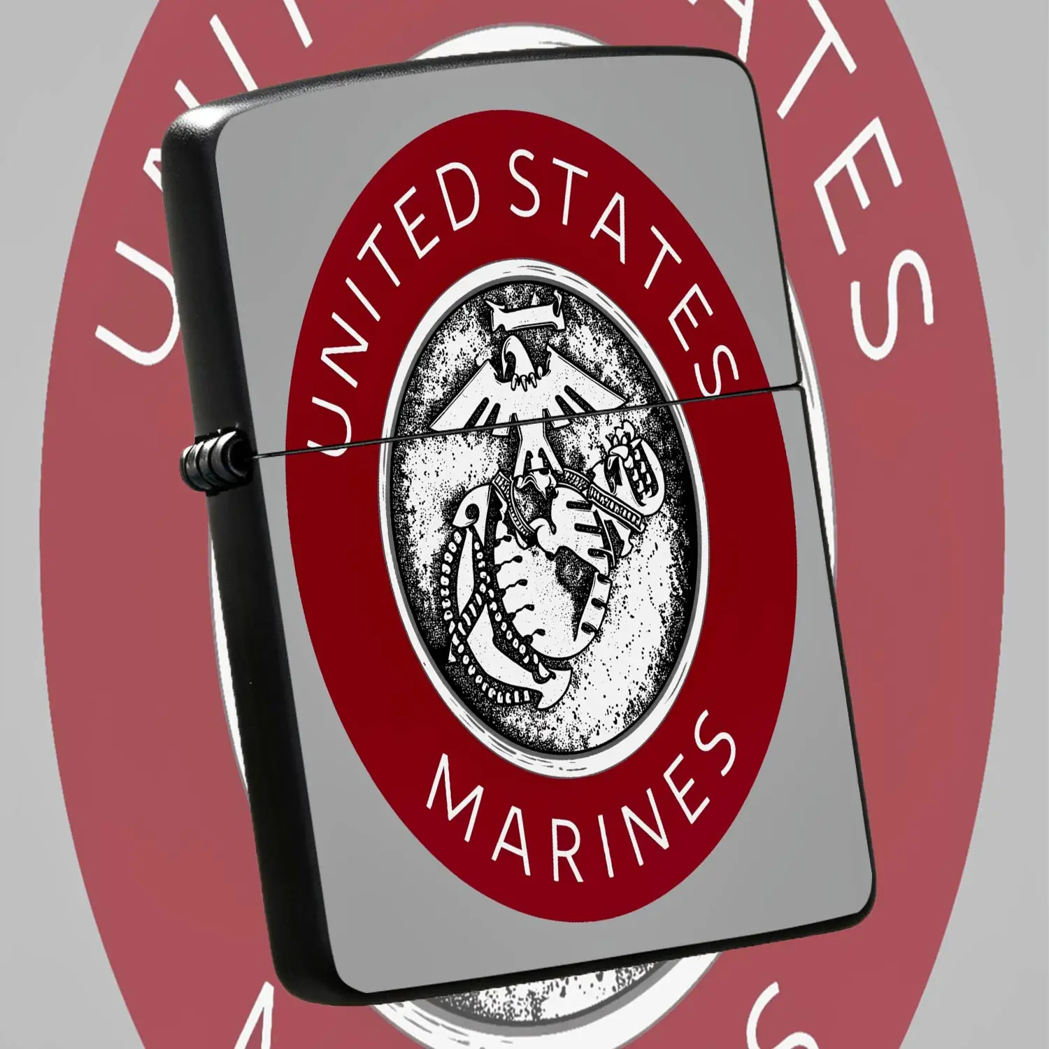 United States Marines Themed Portable Lighter, Classic Stylish Practical Ignition Tool For Daily Commute Outdoor Camping Holiday Gifting Commemoration, Multi-Scenario Applicable Exquisite Collectible Accessory A Humorous And Interesting Lig