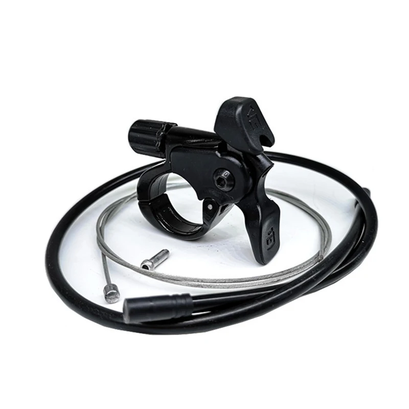Mtb Bike Suspension Fork Lock Shock Absorber Stem Remote Lockout Lever Wire Control Handlebar Key Switch Push Button Bicycle