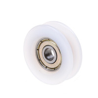 6*30*10mm U Groove Metal Shield Nylon Round Pulley Ball Bearing Wheel Roller for furniture hardware accessories