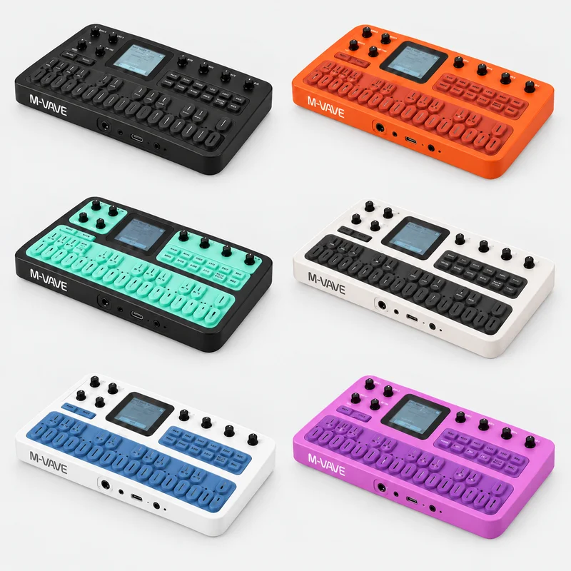 M-Vave FM-1 Portable effector m vave Fm1 128 Preset Built-In Bluetooth Synthesizer 32-Algorithm 12h Battery 6-Operator Speaker