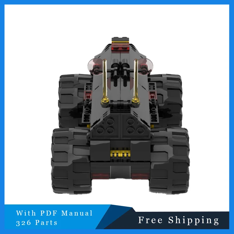 326 pçs criativo legal preto transporte carro modular moc blocos de construção modelo crianças educação diy montagem brinquedos presentes aniversário