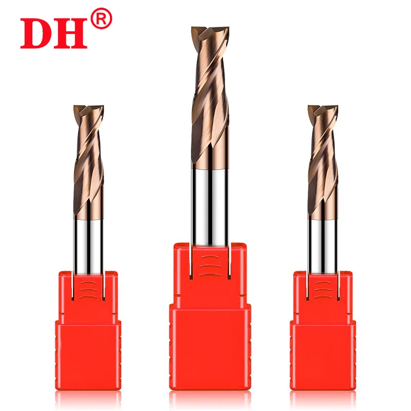 HRC55 2Flute Milling Cutter Alloy Coating Tungsten Steel Tool Cnc Maching 2 Blade Endmills Top Kit Milling Cutter Machine Tools