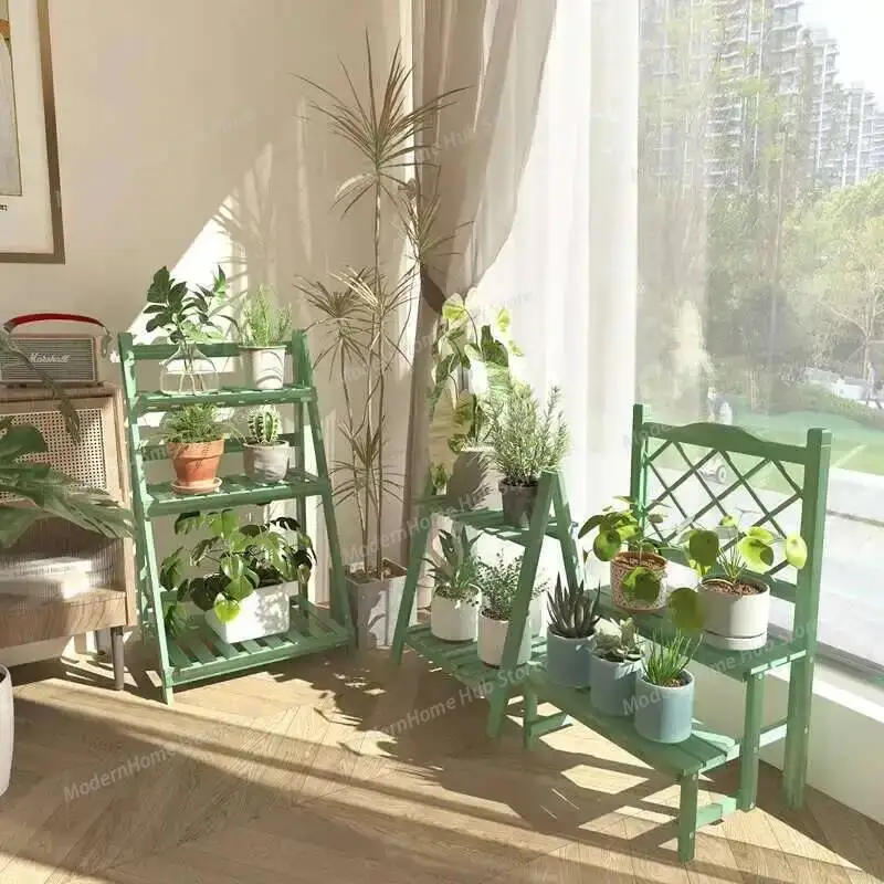 Stand Balcony Aesthetics Designer Small Flower Trendy Room Decor Minimalista Unique Plant Shelf Modern Muebles Home Furniture
