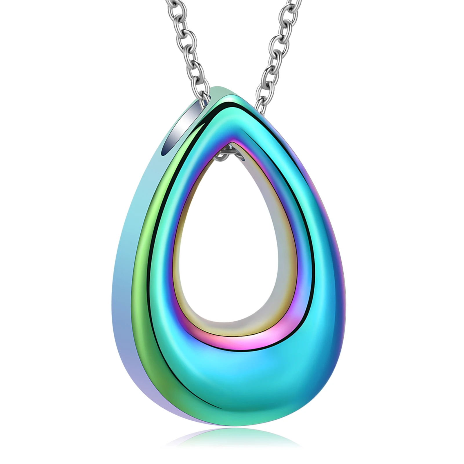 

Urn Necklace for Ashes Water Droplet Cremation Jewelry Stainless Steel Ashes Pendant for Women Men Keepsake Memorial for Jewelry