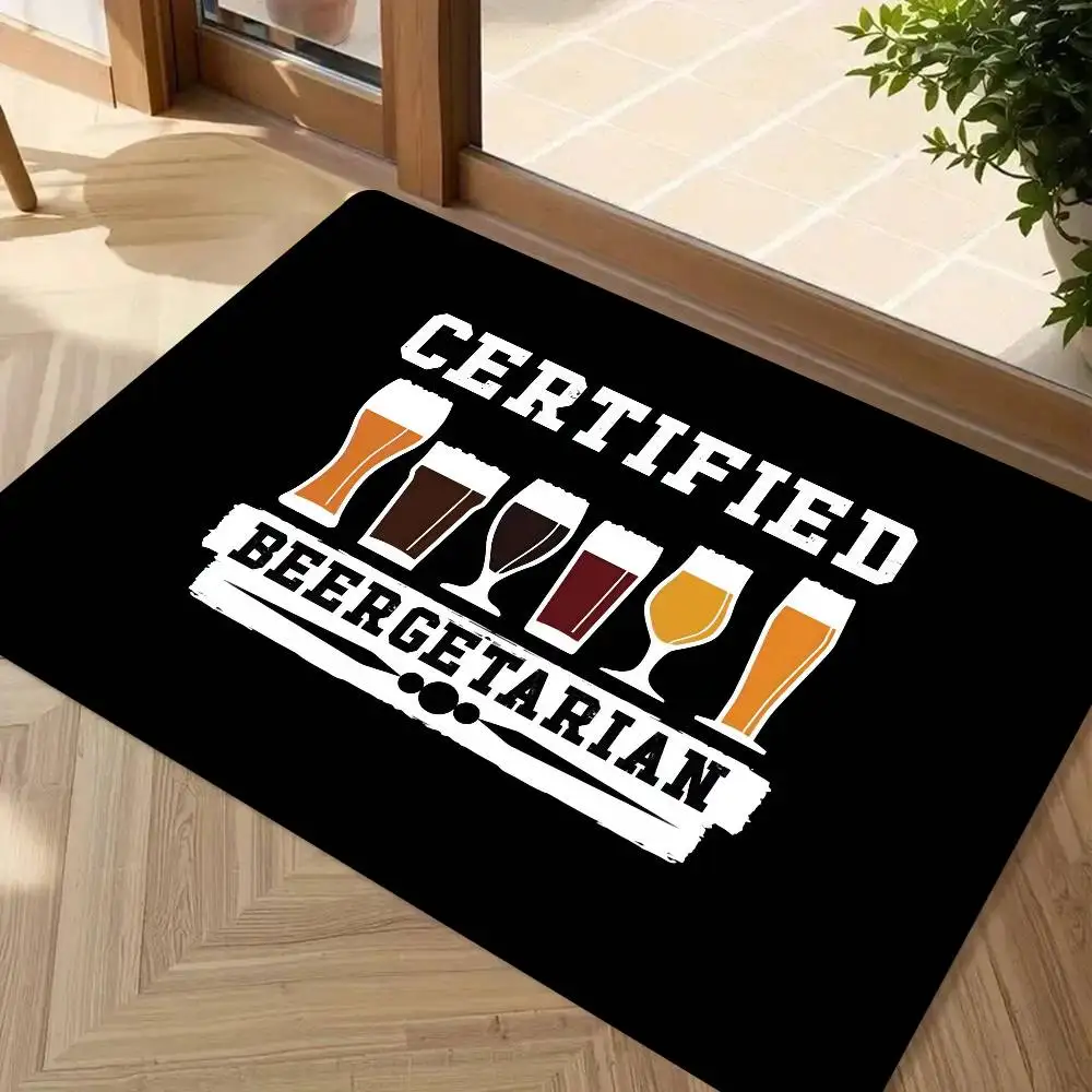 Daddy Needs Beer Floor Mat Suitable For Living Room Kitchen Bathroom Non-slip Mat Household Foot Mat