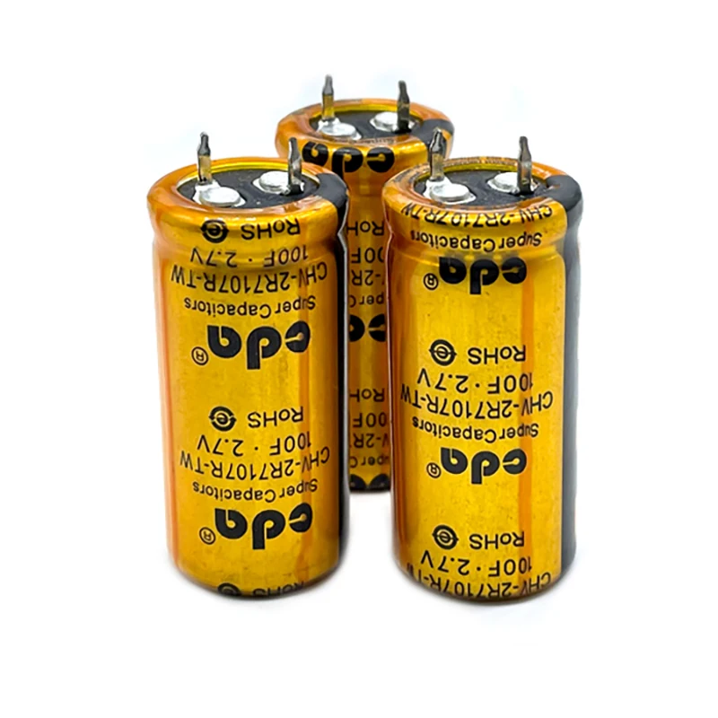 Supercapacitor 2.7100F CDA Gold Capacitor 2.7V100F Farad Capacitor High Current High Quality 22 * 45