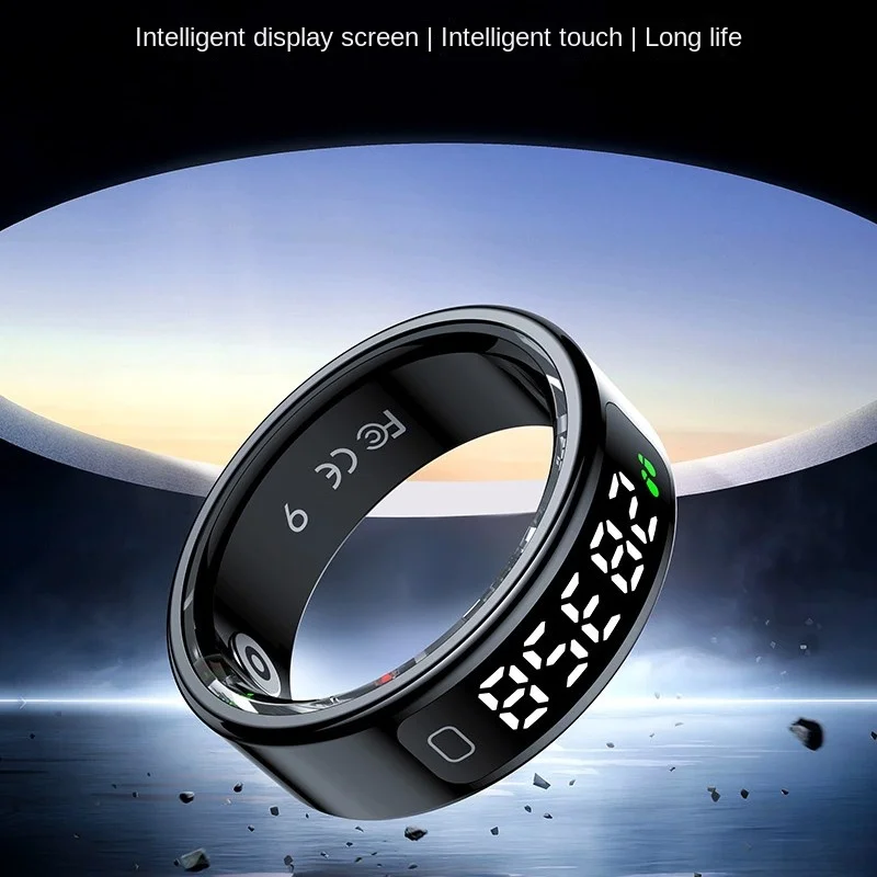 Heart Rate Blood Oxygen Sleep Meter Step Exercise Remote Control Photography Gesture Control Touch Screen Smart Ring New 2026
