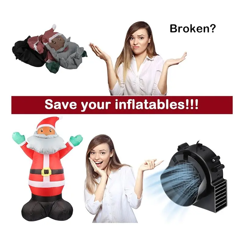 Wentylator dmuchający A93G do dmuchanych elementów, dmuchawa do dmuchanych zabawek, do użytku wewnątrz i na zewnątrz, wtyczka US