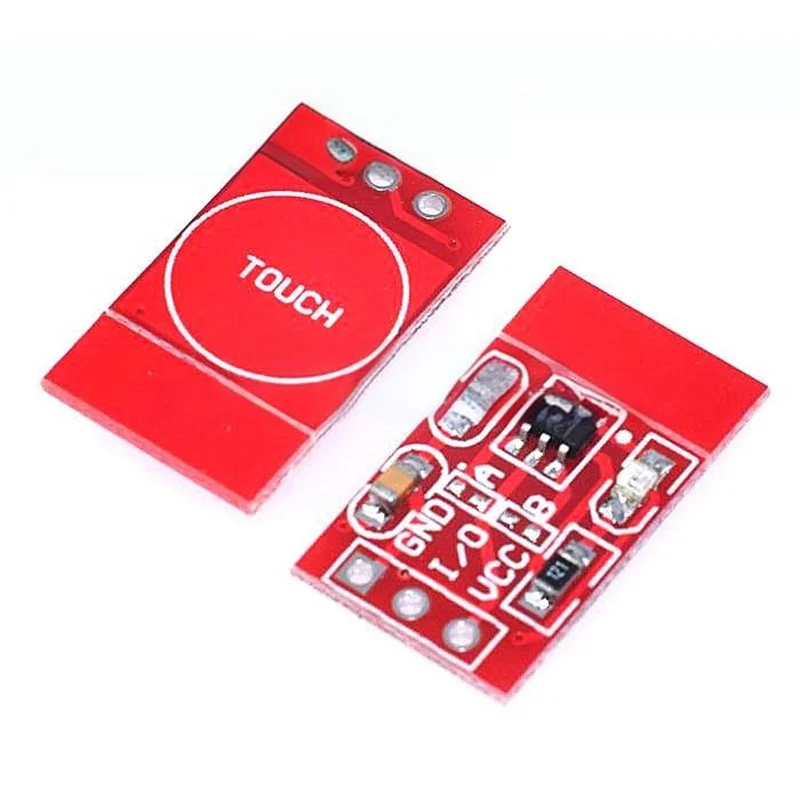 10pcs TTP223 Touch Button Module, Latching/Momentary, Capacitive, Switch, Single-channel Modification