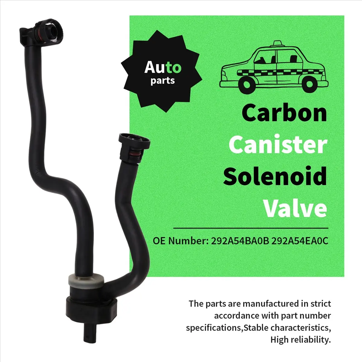 Super Sale Car Carbon Canister Solenoid Valve with Pipe 2640180000 2640185400 for Mercedes-Benz Purge Control Solenoid Valve