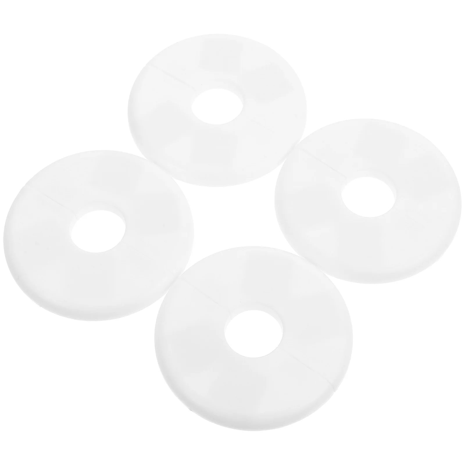 

4 Pcs Ladder Gutter Protector Hole Shielding Cover Pool Fence Caps Inner Flange Plate