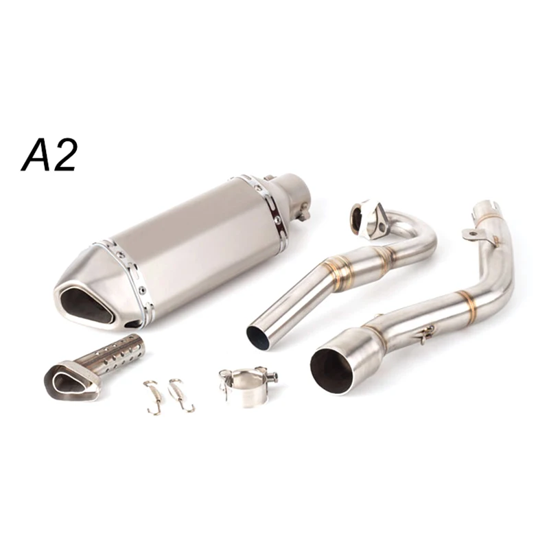 For Kawasaki KLX150 KLX150BF KLX150L KLX 150 Motorcycle Modification off-Road Vehicle Exhaust Escape Pipe Front Muffler Modified