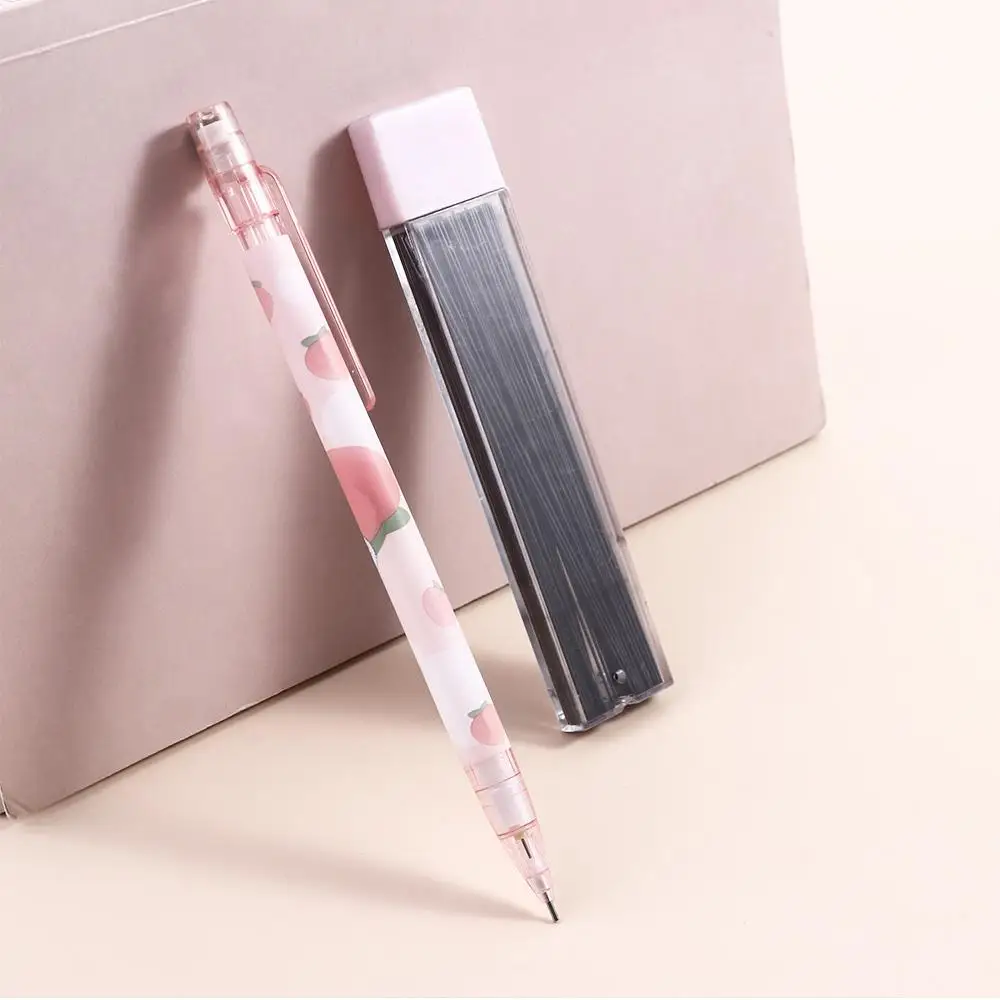 Student School Supplies Pink Honey 0.5mm Writing Tool Mechanical Pencil Automatic Pencils Movable Pencil Press Pen