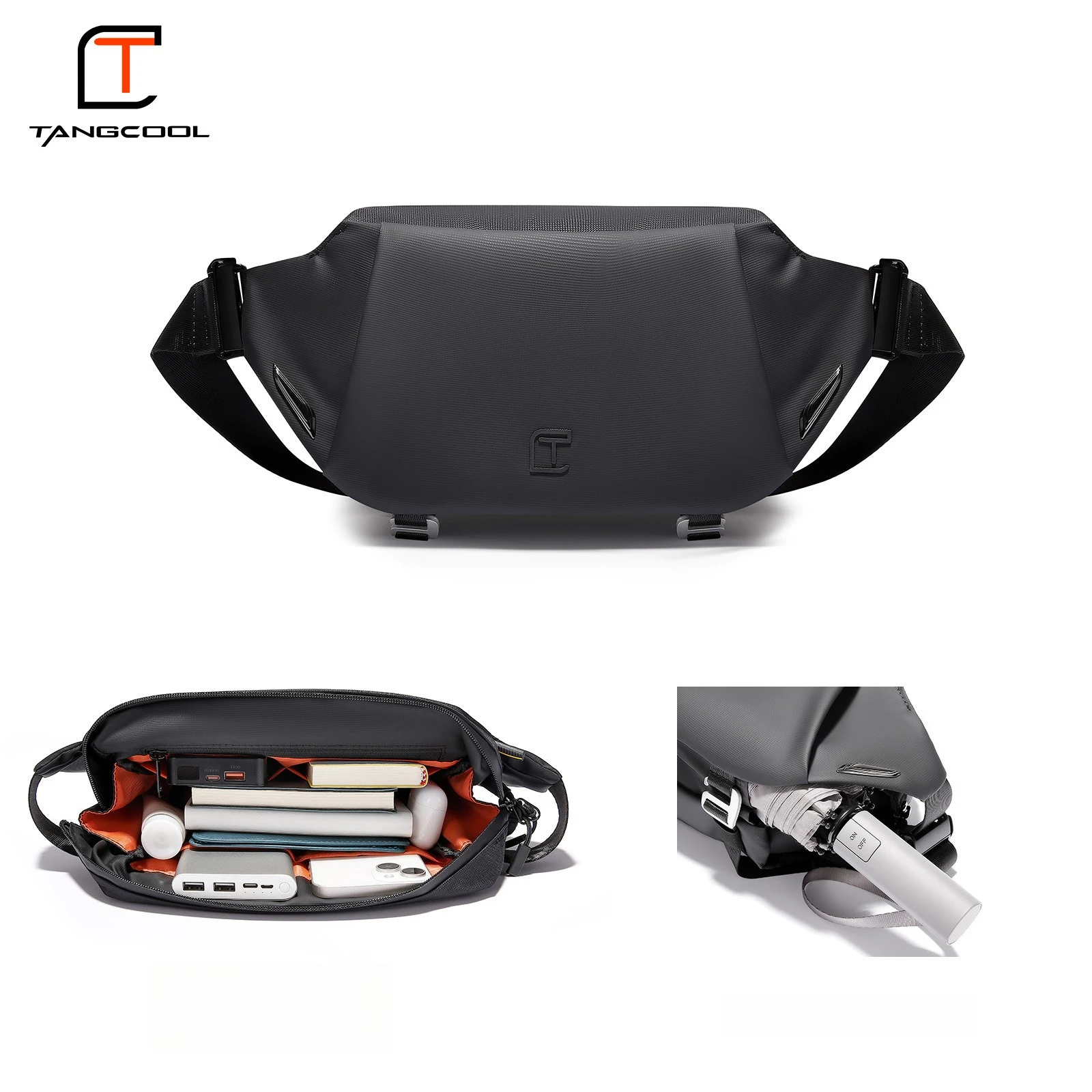 Fashion Crossbody Bags Men Casual Oxford Shoulder Bag for Men Ultra Lightweight Mini Crossbody Bag Waterproof Outdoor Sling Bags