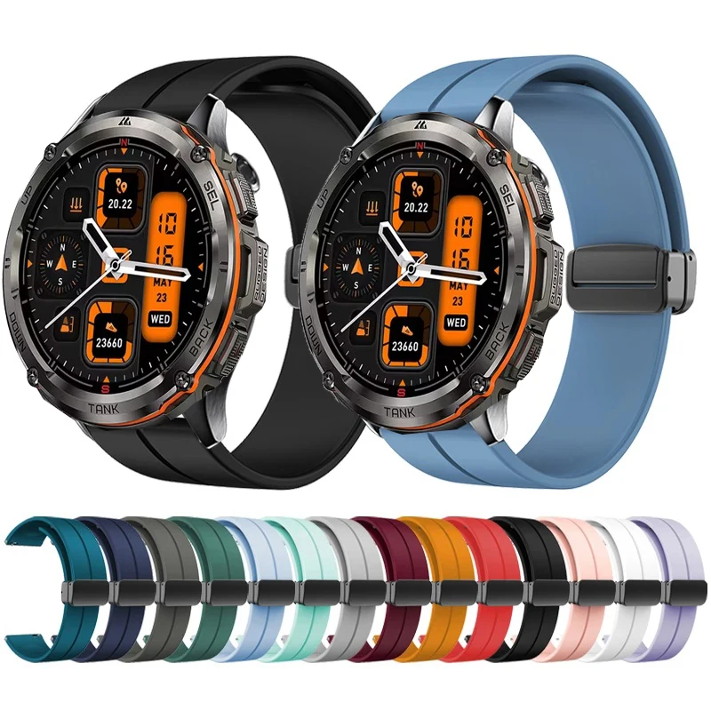 Magnetic Folding Buckle Band for KOSPET TANK T3 Ultra Silicone Strap for KOSPET TANK T3 Ultra Watchband Bracelet