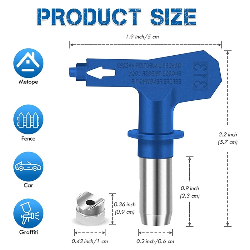 22 шт./набор, насадки для распылителя краски
