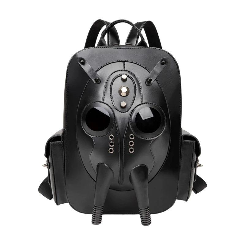 Mochilas góticas Predalien X90D, bolso escolar para hombres y mujeres, bolso cuero PU con diseño 3D para libros para