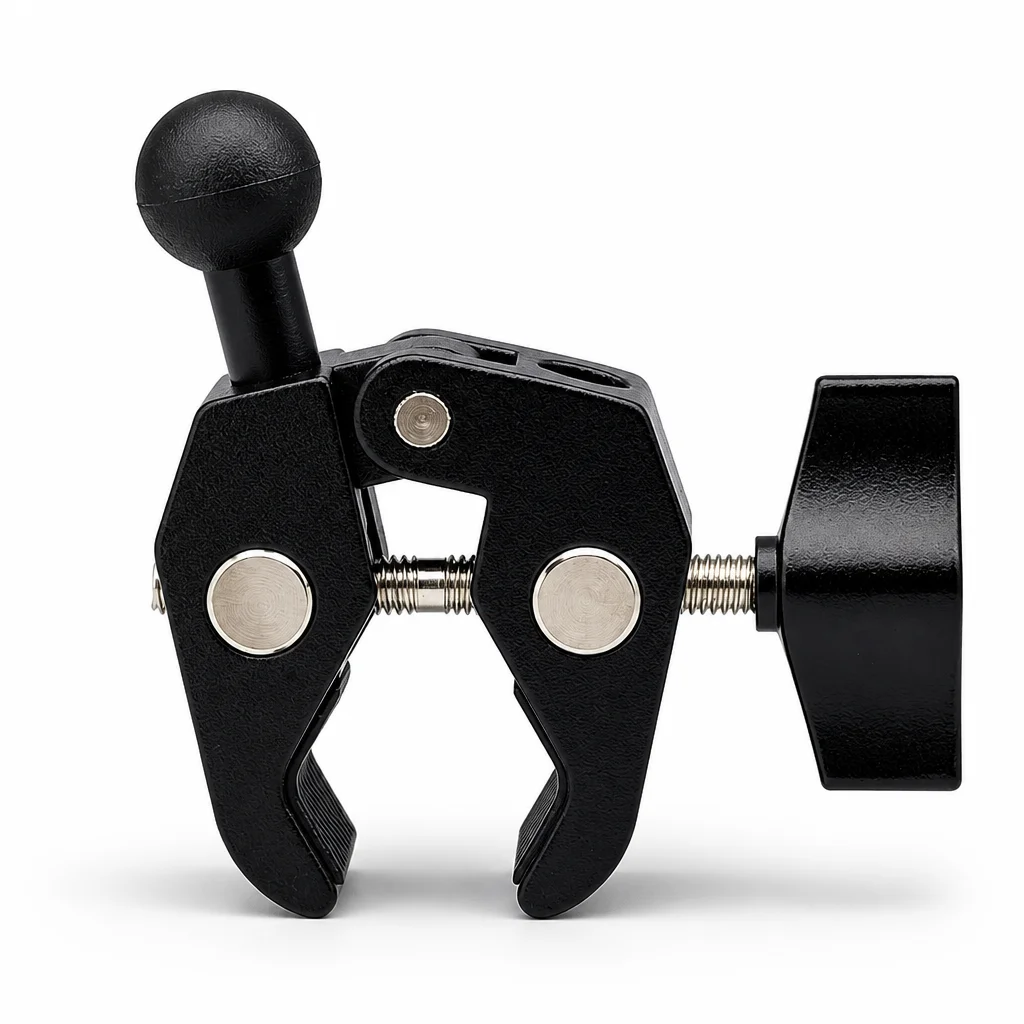 17mm double ball head aluminum alloy crab clamp live overhead photography magic arm expansion bracket accessories