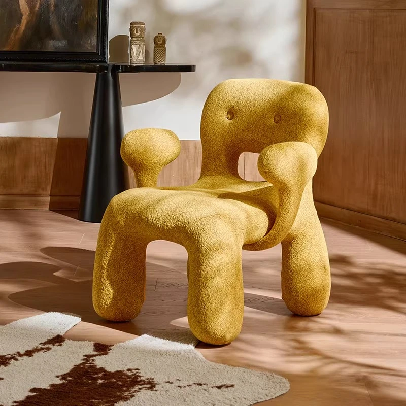 

Internet celebrity biscuit chair creative home modern simple makeup chair children smiley chair