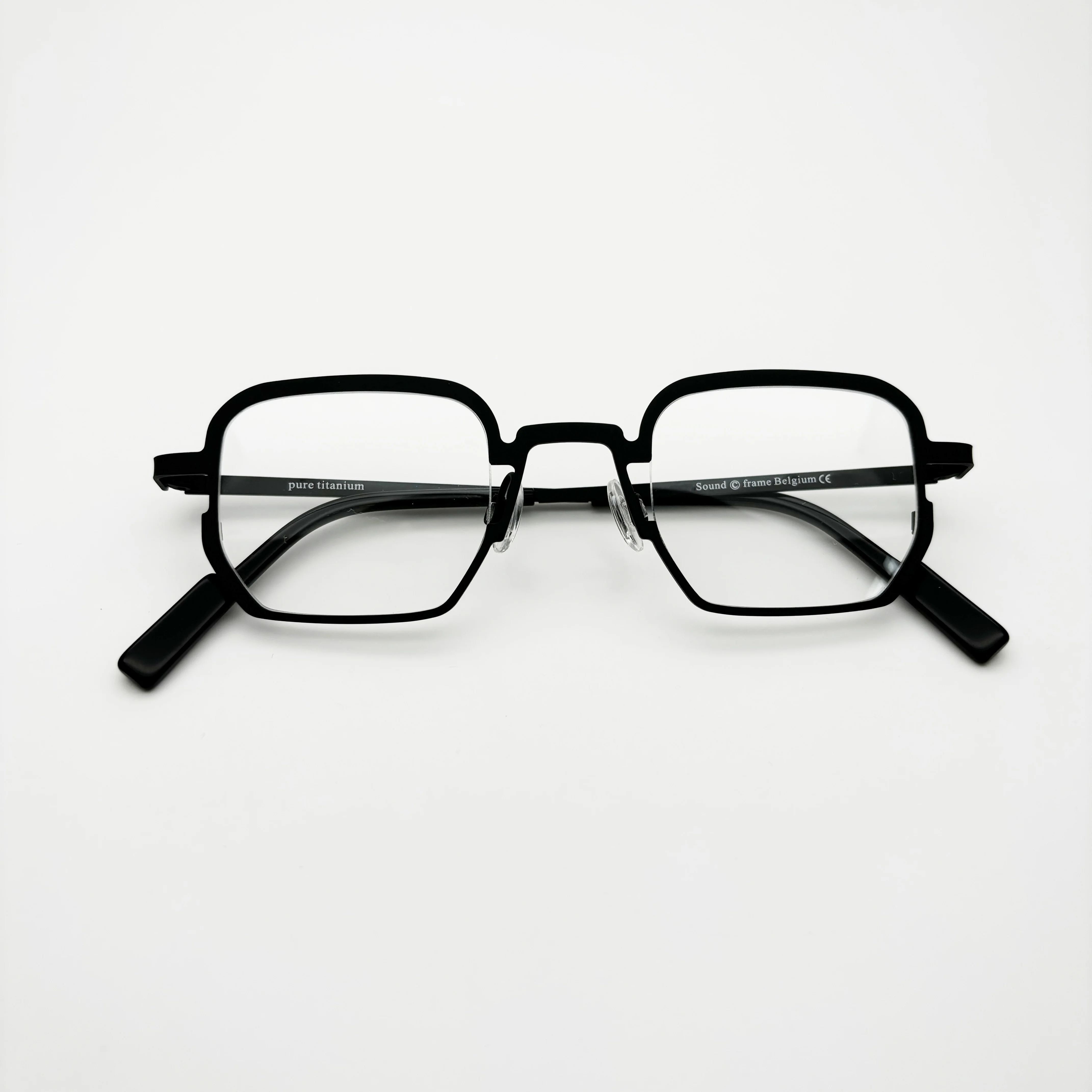 Sound Belight Optical Belgium Geometry Square Shape Titanium Round Eyewear Spectacle Frame Men Women Eyeglasses