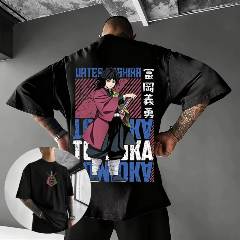 

Unisex Demon Slayer Graphic T Shirt Men Women Anime Cotton Short Sleeve Tee 2026 Summer New Oversized Casual Tops Y2k Clothes